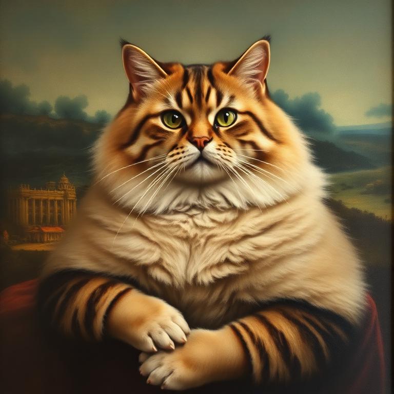 Ate as the Mona Lisa, considerably wider